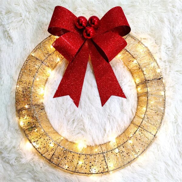 Radiant Bow Wreath - Image 6
