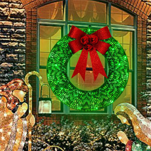 Radiant Bow Wreath - Image 2
