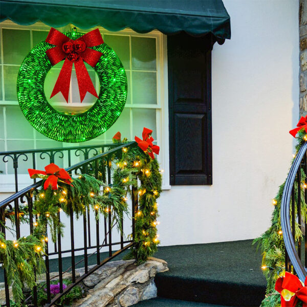 Radiant Bow Wreath - Image 3