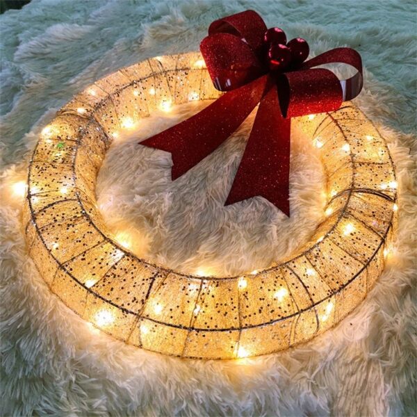 Radiant Bow Wreath - Image 5