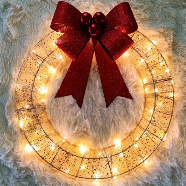 Radiant Bow Wreath - Image 8