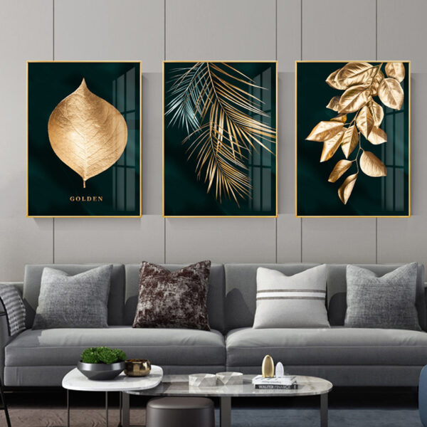 Nordic Leaf Trio Canvas