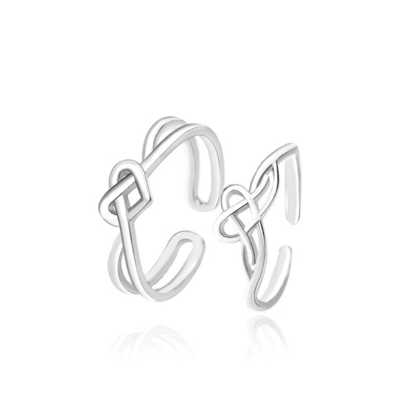 Heart Glow Silver Ring - Image 5