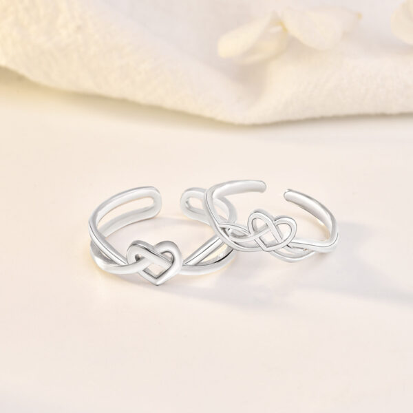 Heart Glow Silver Ring - Image 4