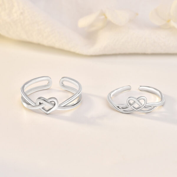 Heart Glow Silver Ring
