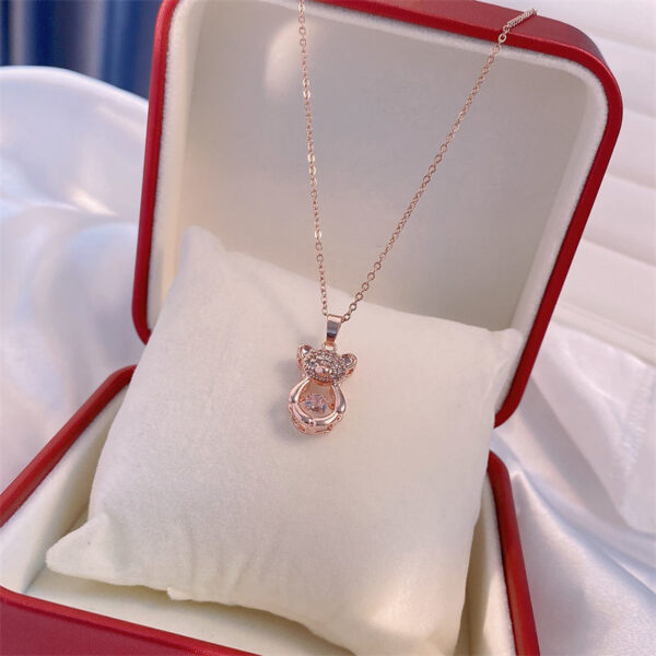 Zircon Perfume Bottle Necklace - Image 4