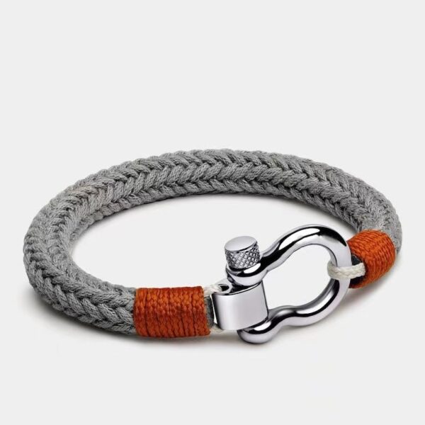 Anchor Link Rope Bracelet - Image 2