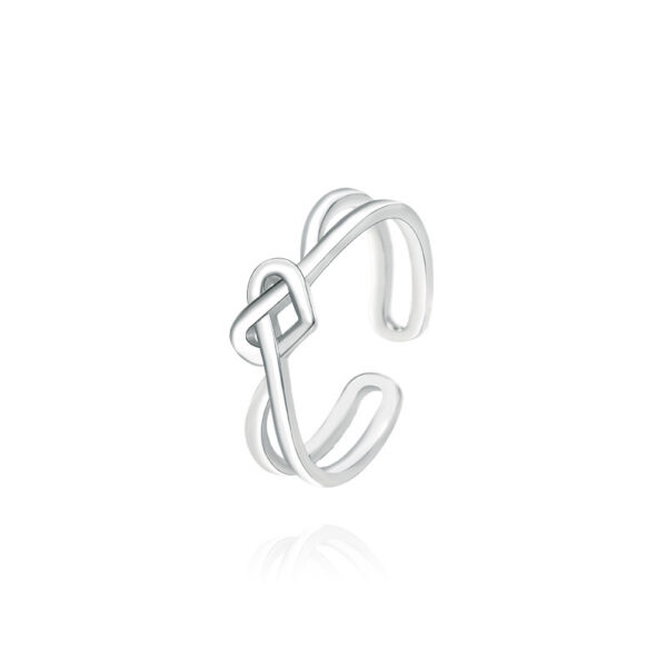Heart Glow Silver Ring - Image 2
