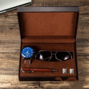 Elite Men's Gift Set: Watch & Shades